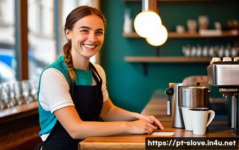 슬로베니아 식당 팁 문화 - **Prompt:** A cozy, warmly lit cafe scene in Ljubljana, Slovenia, bustling softly with morning patro...