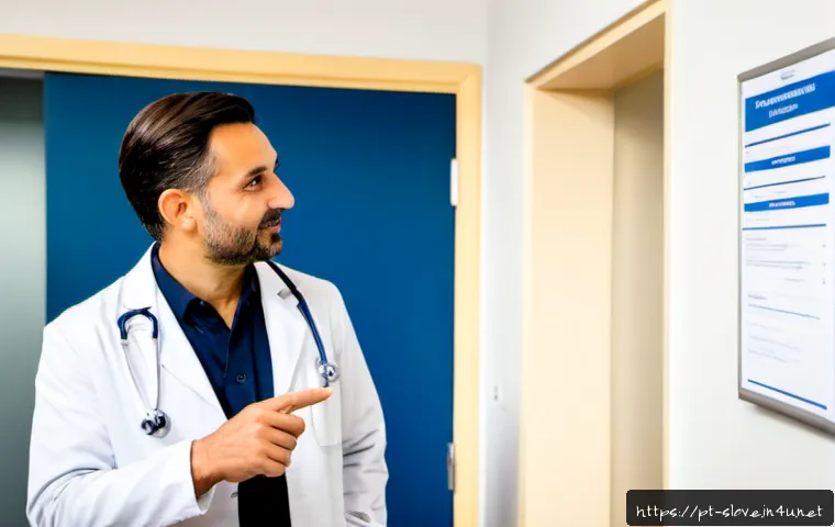 Home 15 슬로베니아 의료 서비스 이용법 - Photorealistic scene inside a modern Slovenian public health clinic in Ljubljana, a Portuguese-speak...